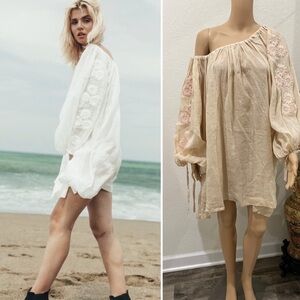 INNIKA CHOO - HAND EMBROIDERED RAMIE POCKET SMOCK